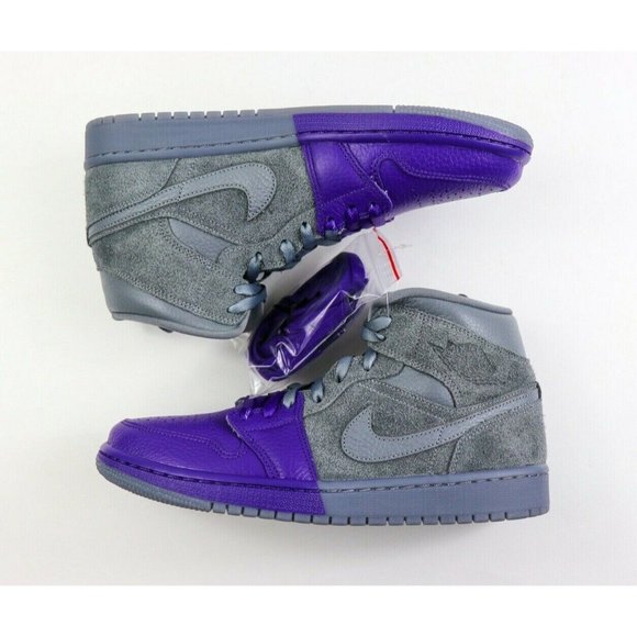 Nike Jordan 1 Mid Sheila Rashid UNITE Grey Womens - Picture 4 of 12